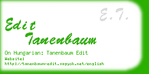 edit tanenbaum business card